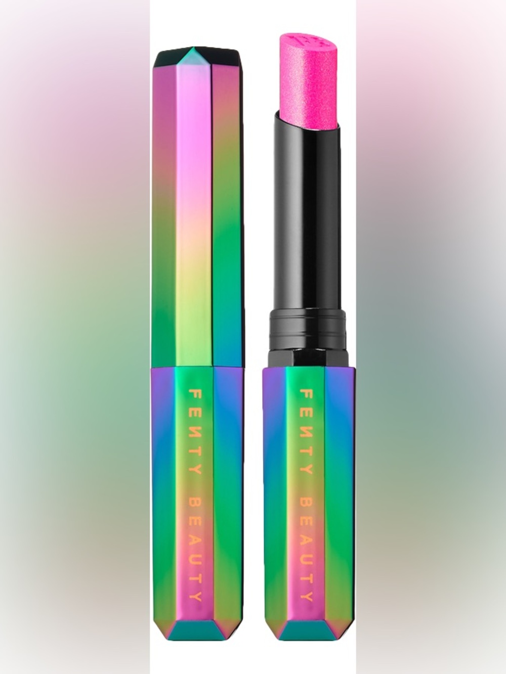 Fenty Beauty Shimmery Hot Pink Lipstick Stick
